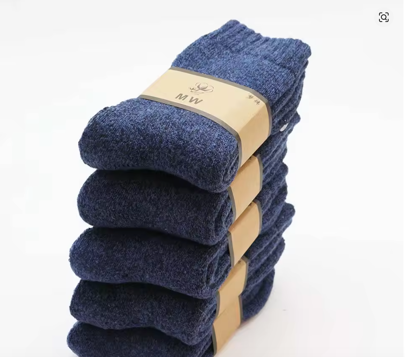 Chaussettes d’hiver en laine mérinos – Homme – Lot de 5