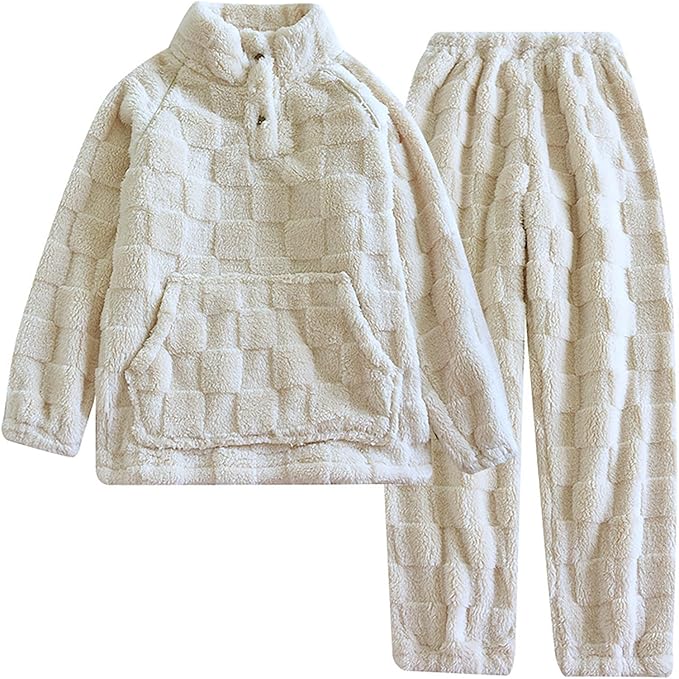 Ensemble pyjama d'hiver en flanelle pour couple