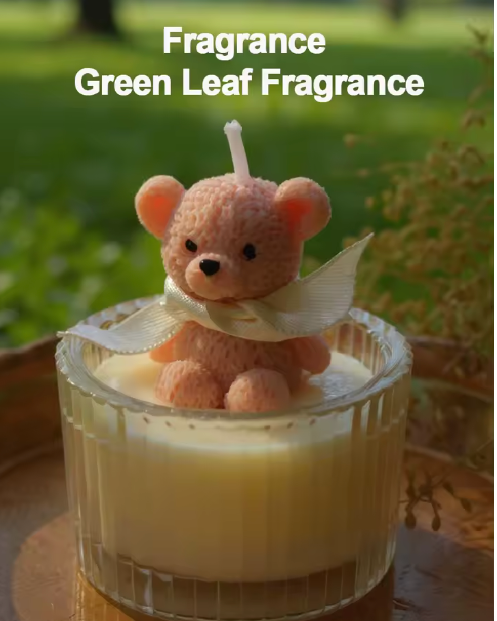 Bougie parfumée soja –  « Ourson en peluche »