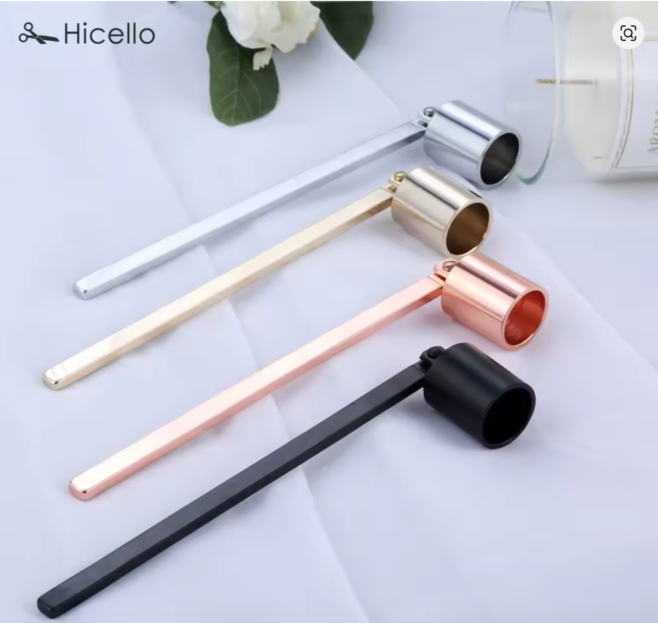 Kit entretien bougie – coupe-mèche & éteignoir (2 ou 3 pièces)