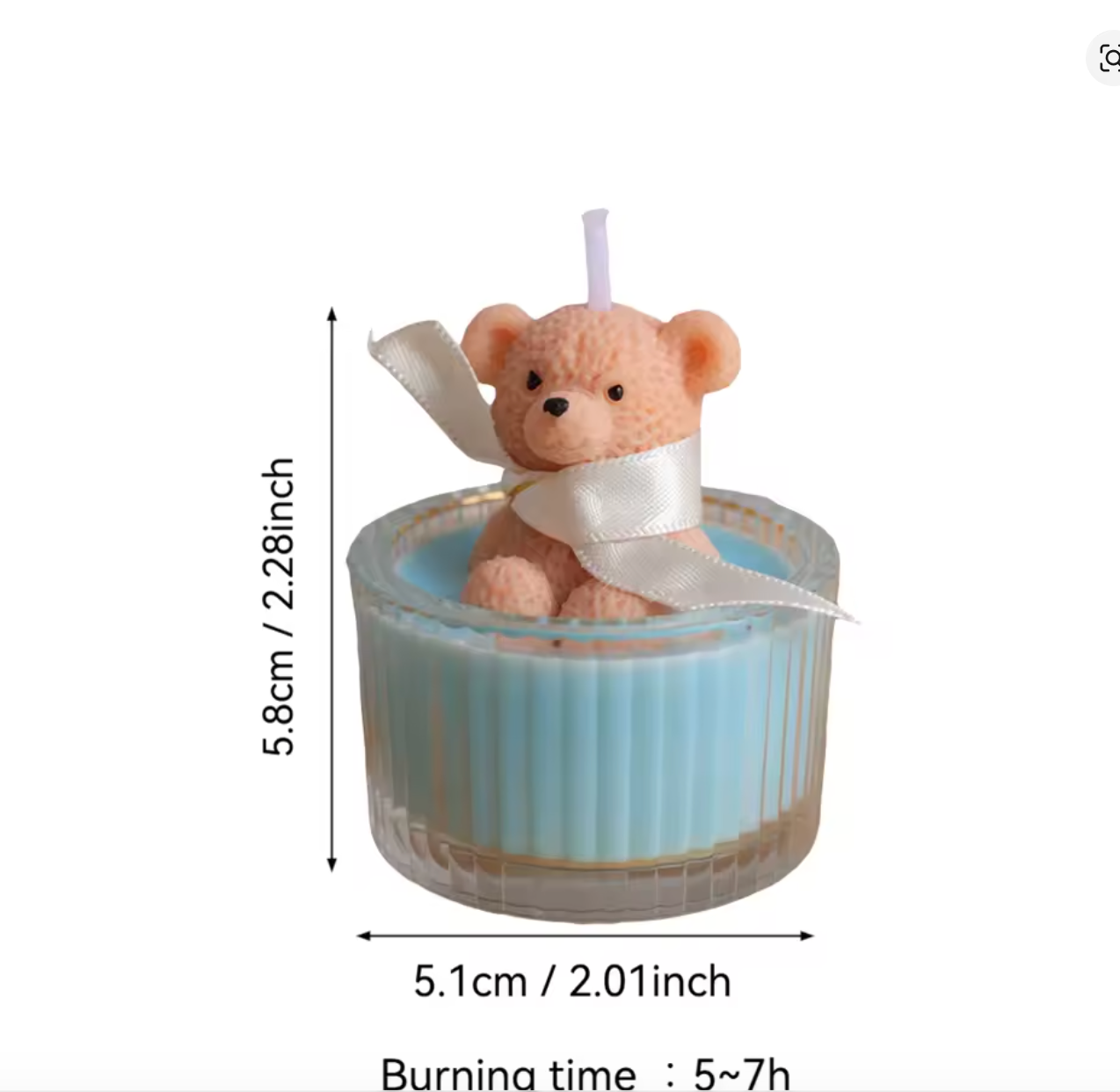 Bougie parfumée soja –  « Ourson en peluche »