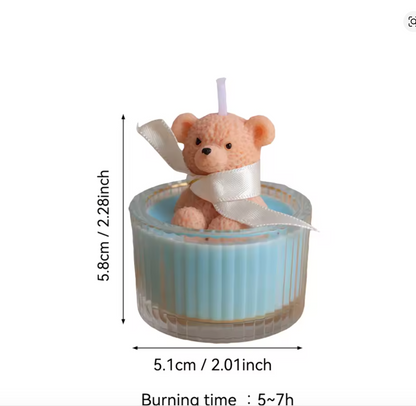 Bougie parfumée soja –  « Ourson en peluche »