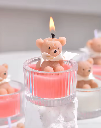 Bougie parfumée soja –  « Ourson en peluche »