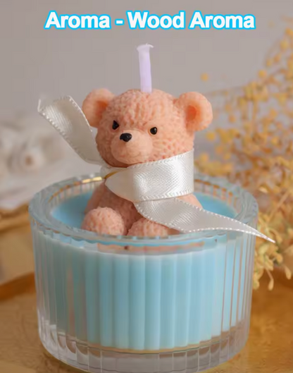 Bougie parfumée soja –  « Ourson en peluche »