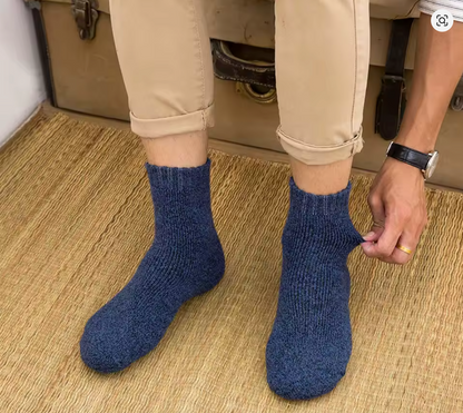 Chaussettes d’hiver en laine mérinos – Homme – Lot de 5