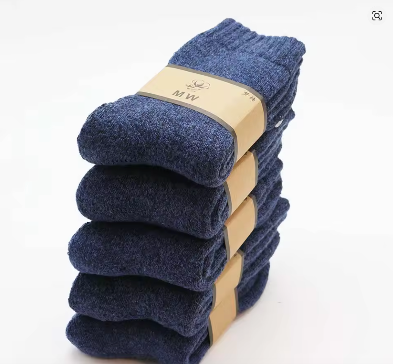 Chaussettes d’hiver en laine mérinos – Homme – Lot de 5