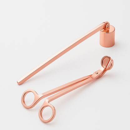 Kit entretien bougie – coupe-mèche & éteignoir (2 ou 3 pièces)