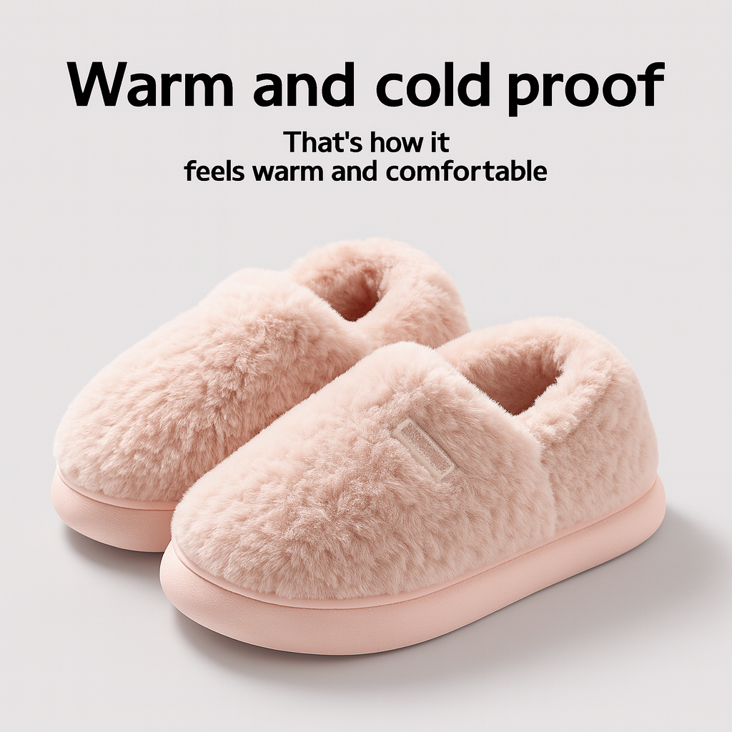 Chaussons d'hiver en coton pour femmes