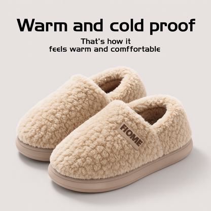 Chaussons d'hiver en coton pour femmes