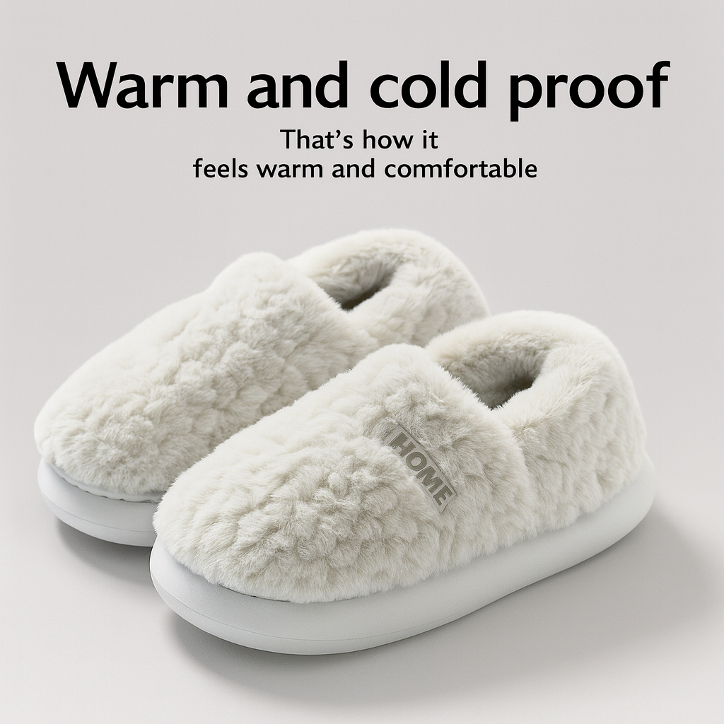 Chaussons d'hiver en coton pour femmes