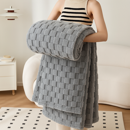 Couverture d'hiver Sherpa et housse de canapé douce