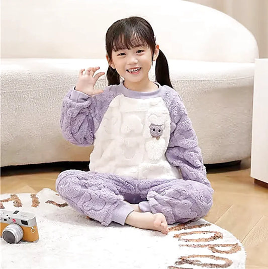 Combinaison pyjama polaire enfant ludique et chaude