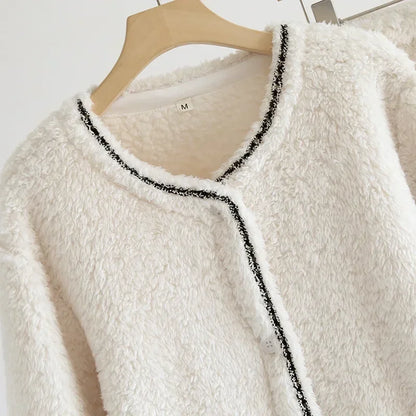 Pyjama d'hiver en flanelle – Femme | Polaire corail épais