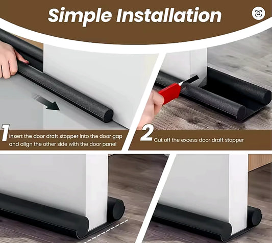 Boudin stop-froid de porte – housse lavable (75/85/95 cm)