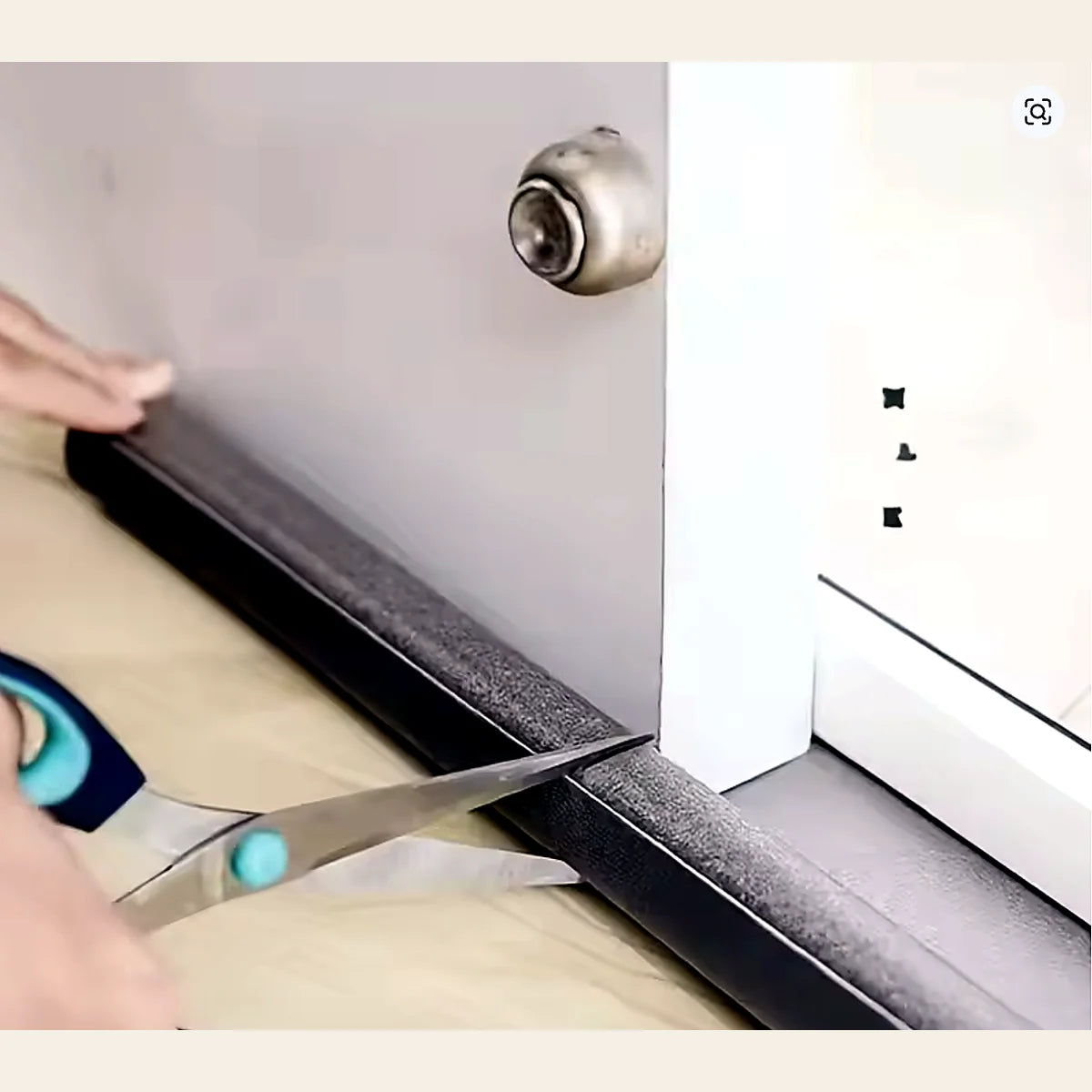 Boudin stop-froid de porte – housse lavable (75/85/95 cm)