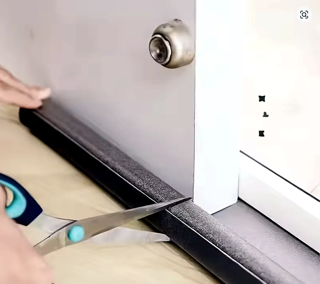 Boudin stop-froid de porte – housse lavable (75/85/95 cm)