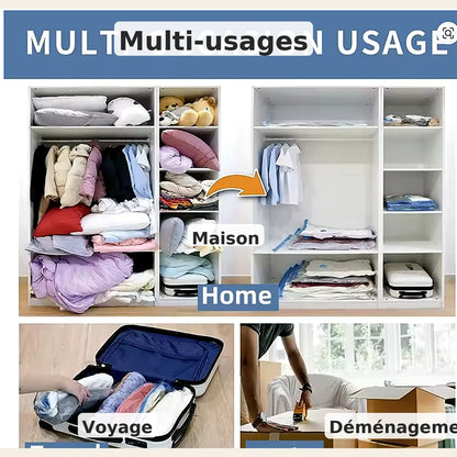 Sacs de compression couettes & plaids – kit 4 ou 6