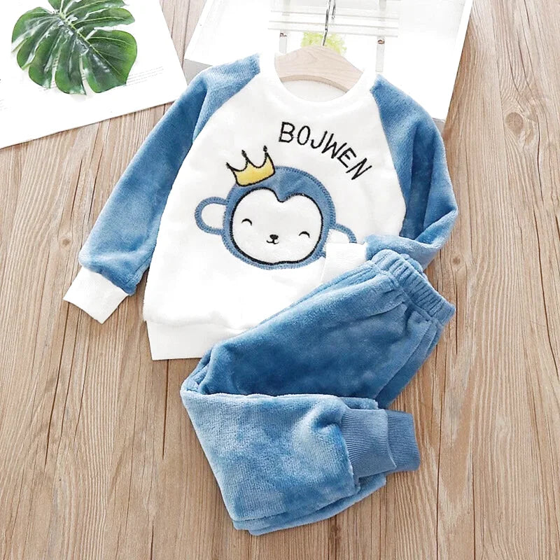 Ensemble pyjama en polaire corail pour enfant