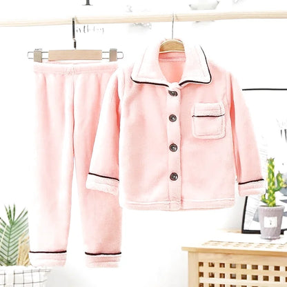 Vêtements de nuit chauds en flanelle pour enfants