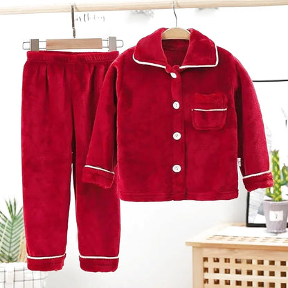 Vêtements de nuit chauds en flanelle pour enfants