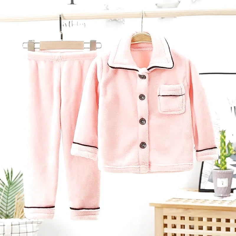 Vêtements de nuit chauds en flanelle pour enfants