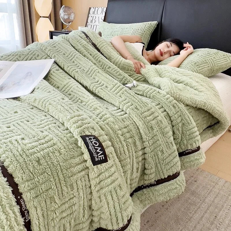 Couverture polaire demi-face