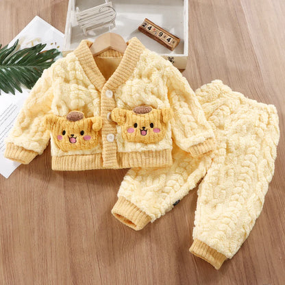 Combinaison pyjama polaire enfant ludique et chaude